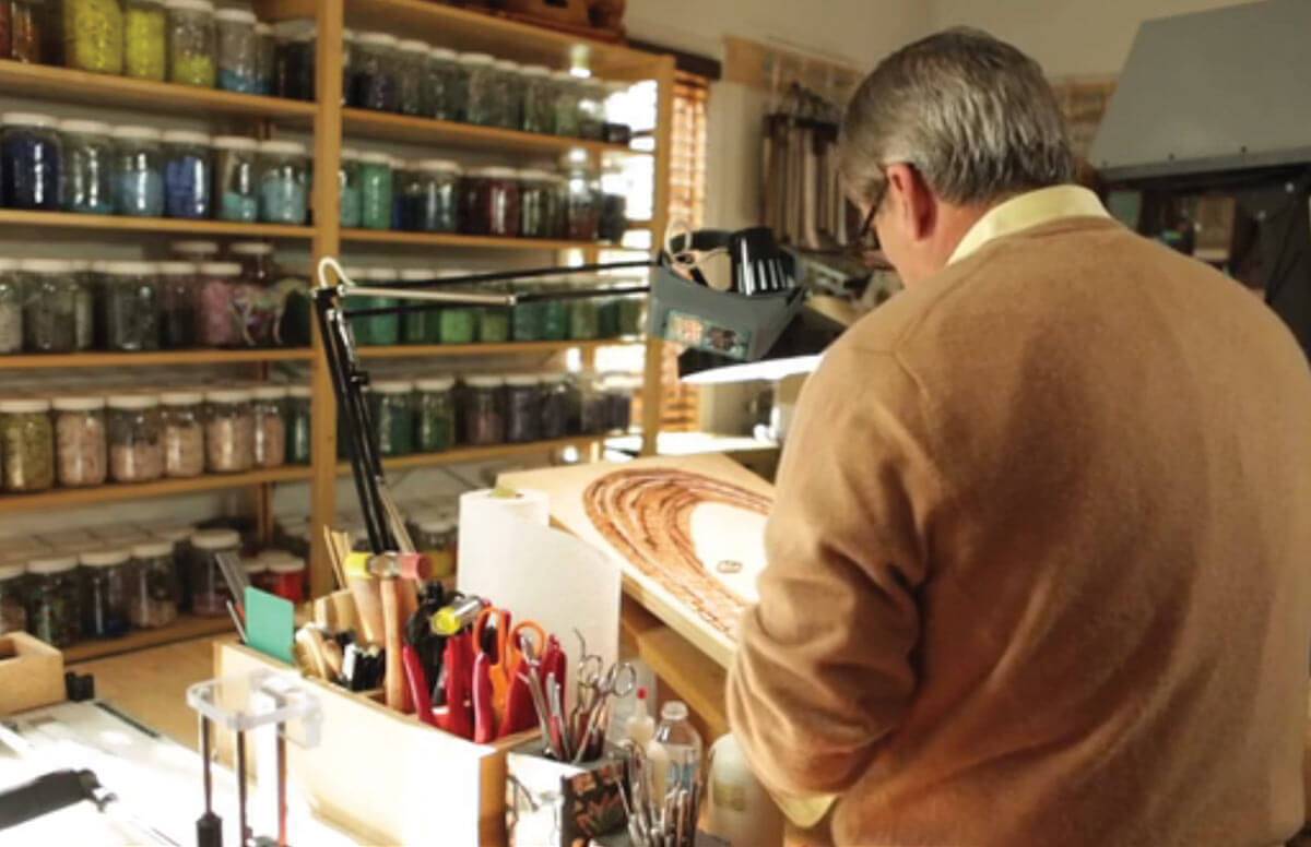 Political Lobbyist Makes Mosaics to Give Away