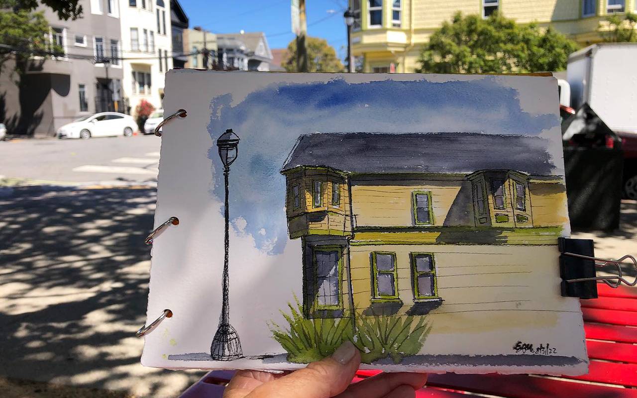 Fueled by Clouds & Coffee: Review: SketchBox Urban Sketching