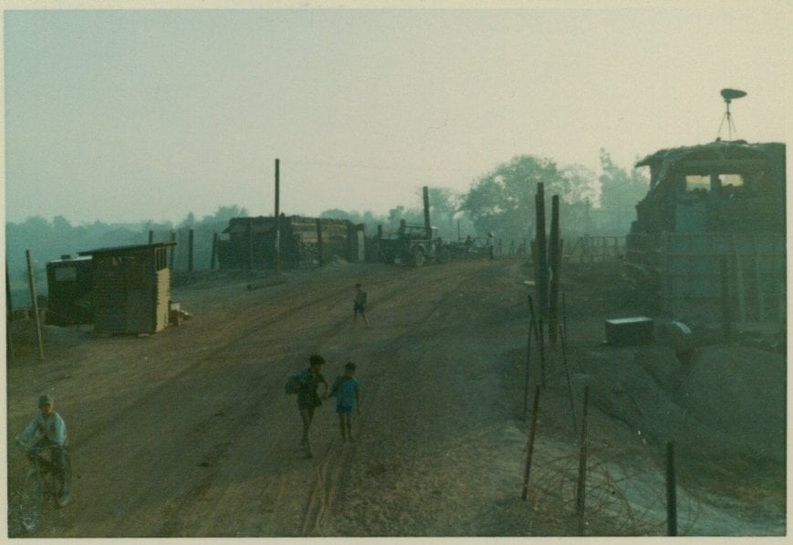Vietnamese civilians in a village.