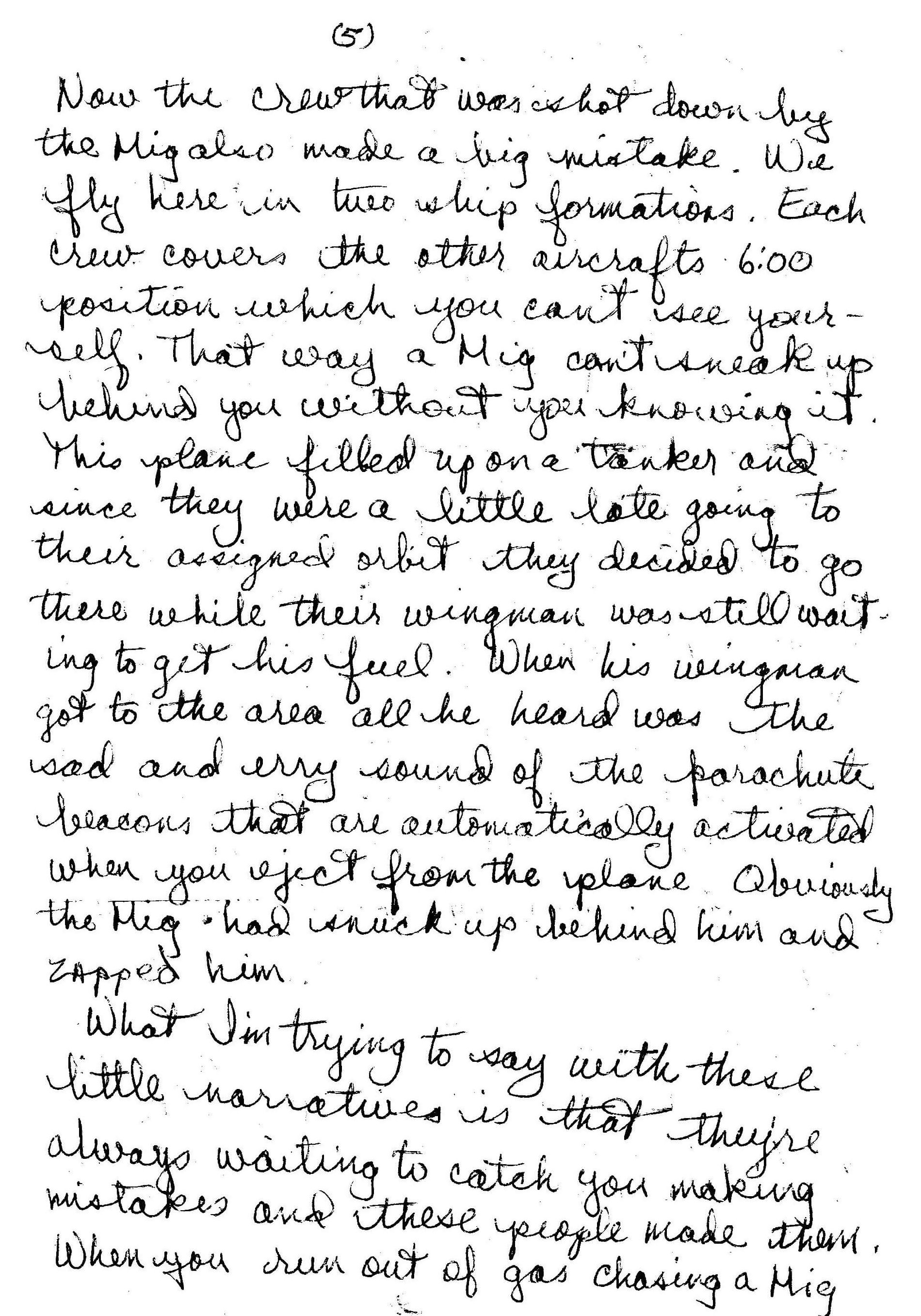 Page 5 of a letter home.