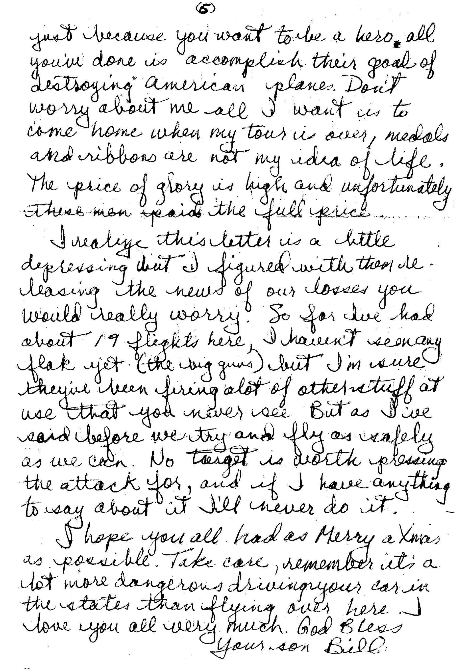 Page 6 of a letter home.