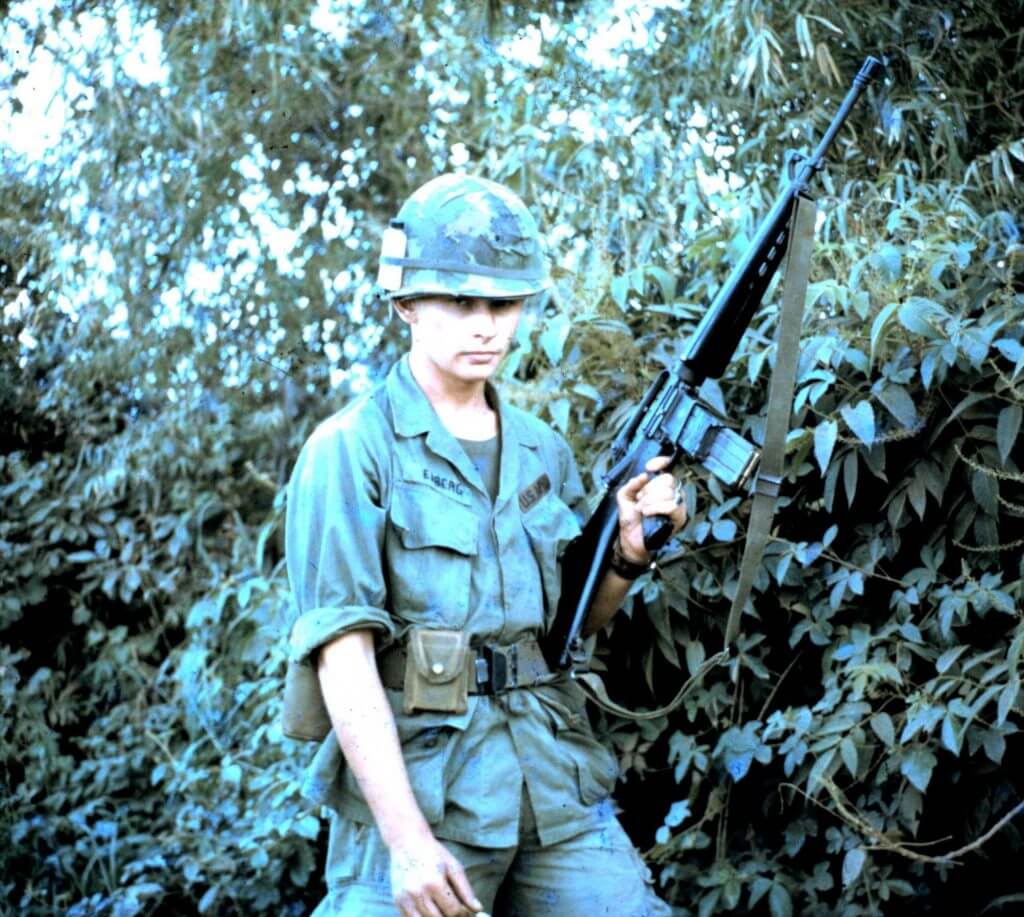 soldier in jungle