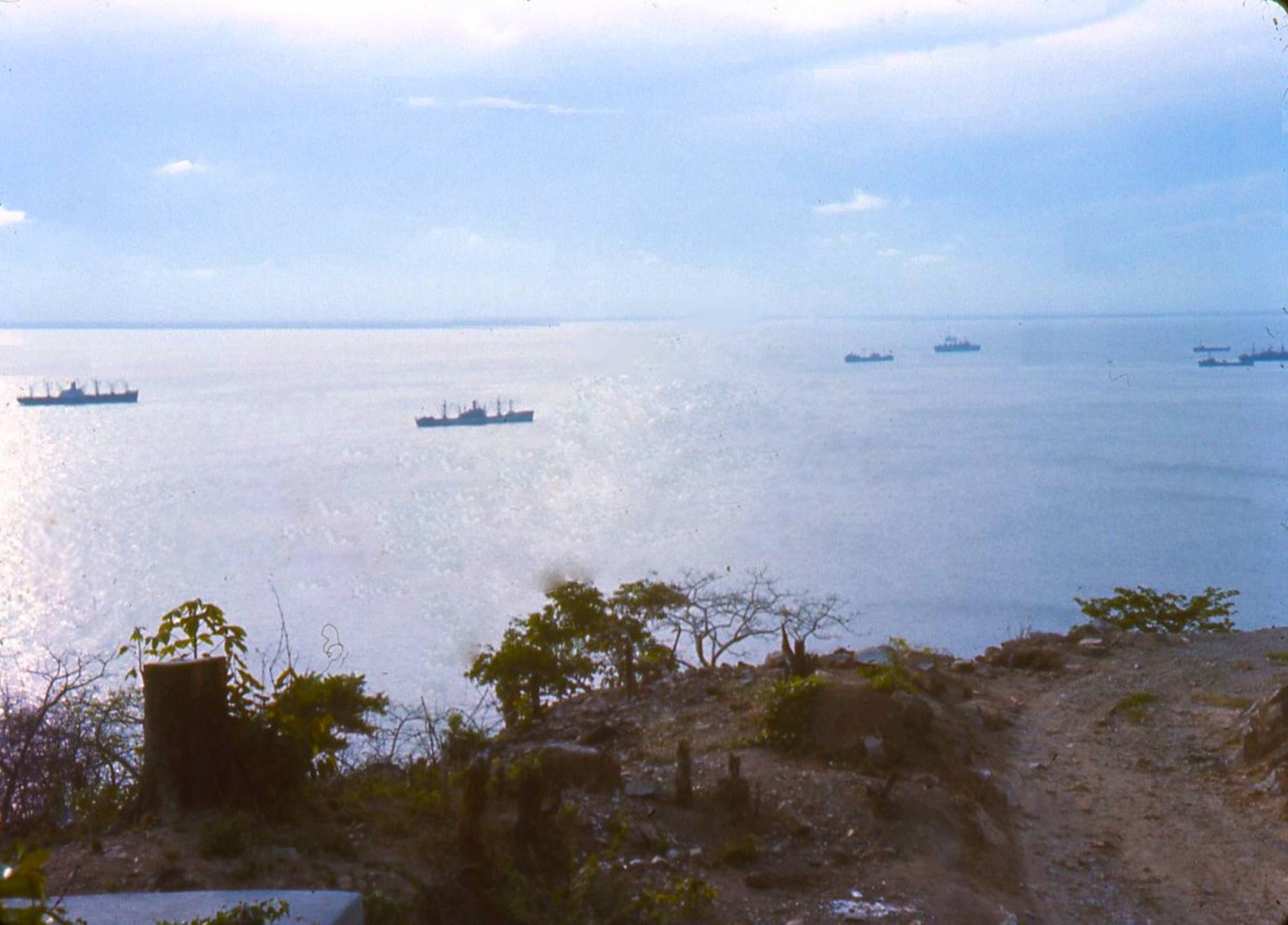 Vietnam landscape shot over ocean