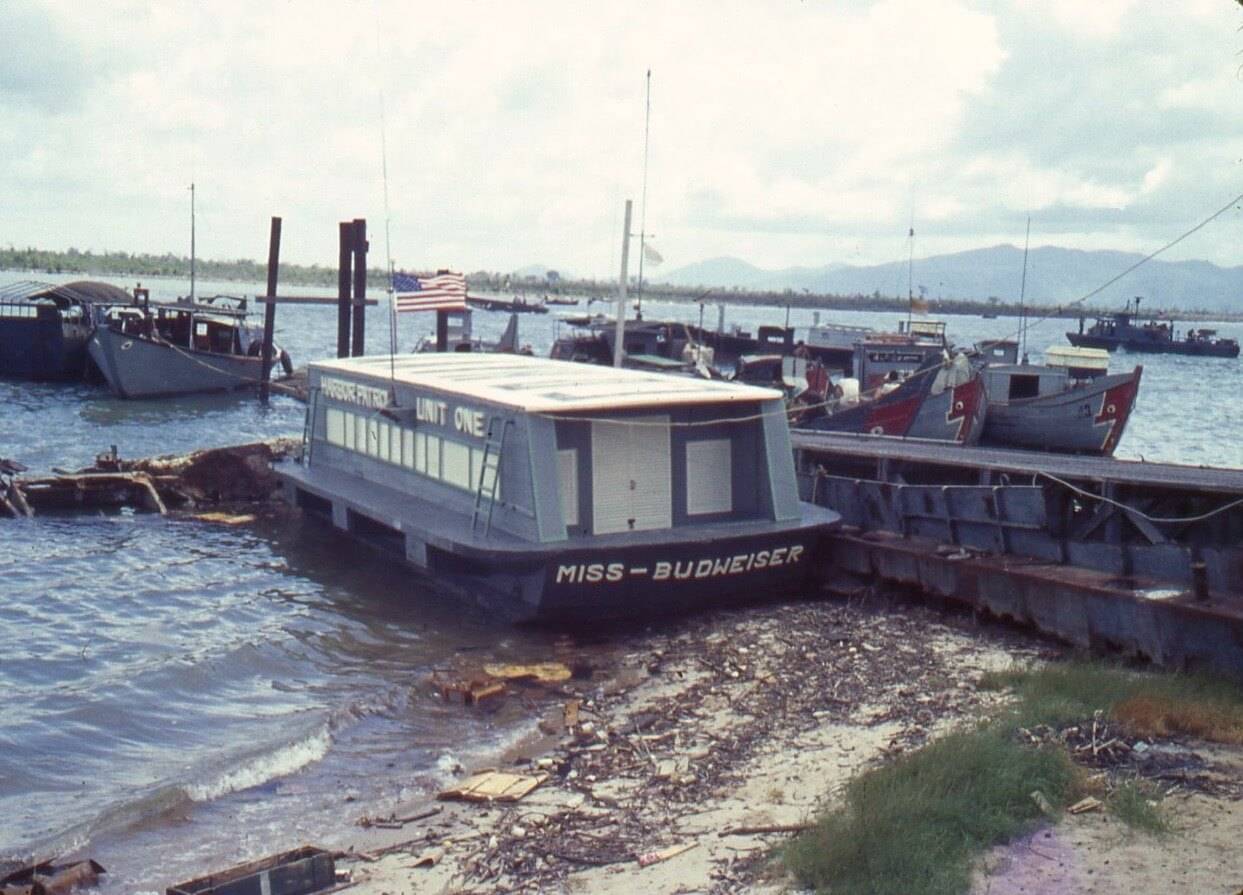 Miss-Budweiser boat docked