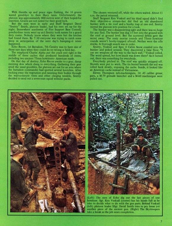A CACHE newspaper article featuring Vietnam War coverage.