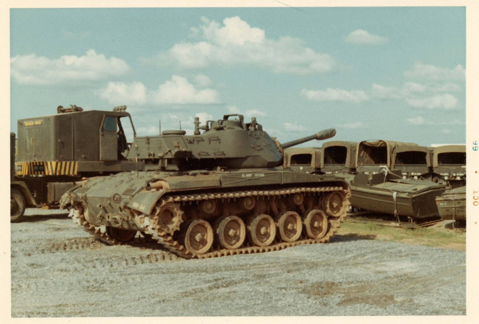A tank. Margins indicate photo is from October 1966.