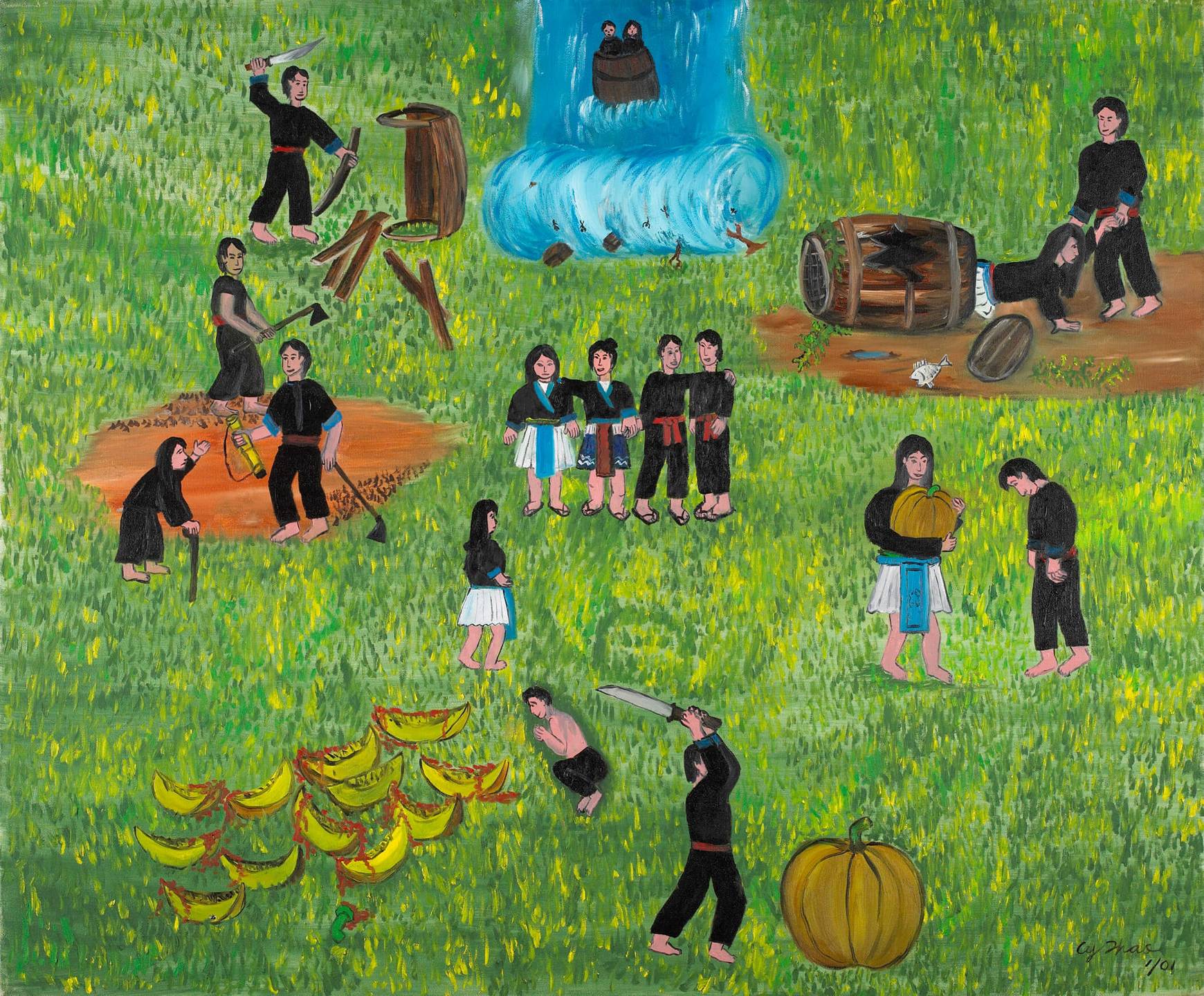 hmong sports drawings and paintings