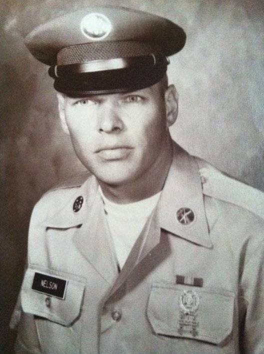 A portrait of a U.S. soldier named Nelson.