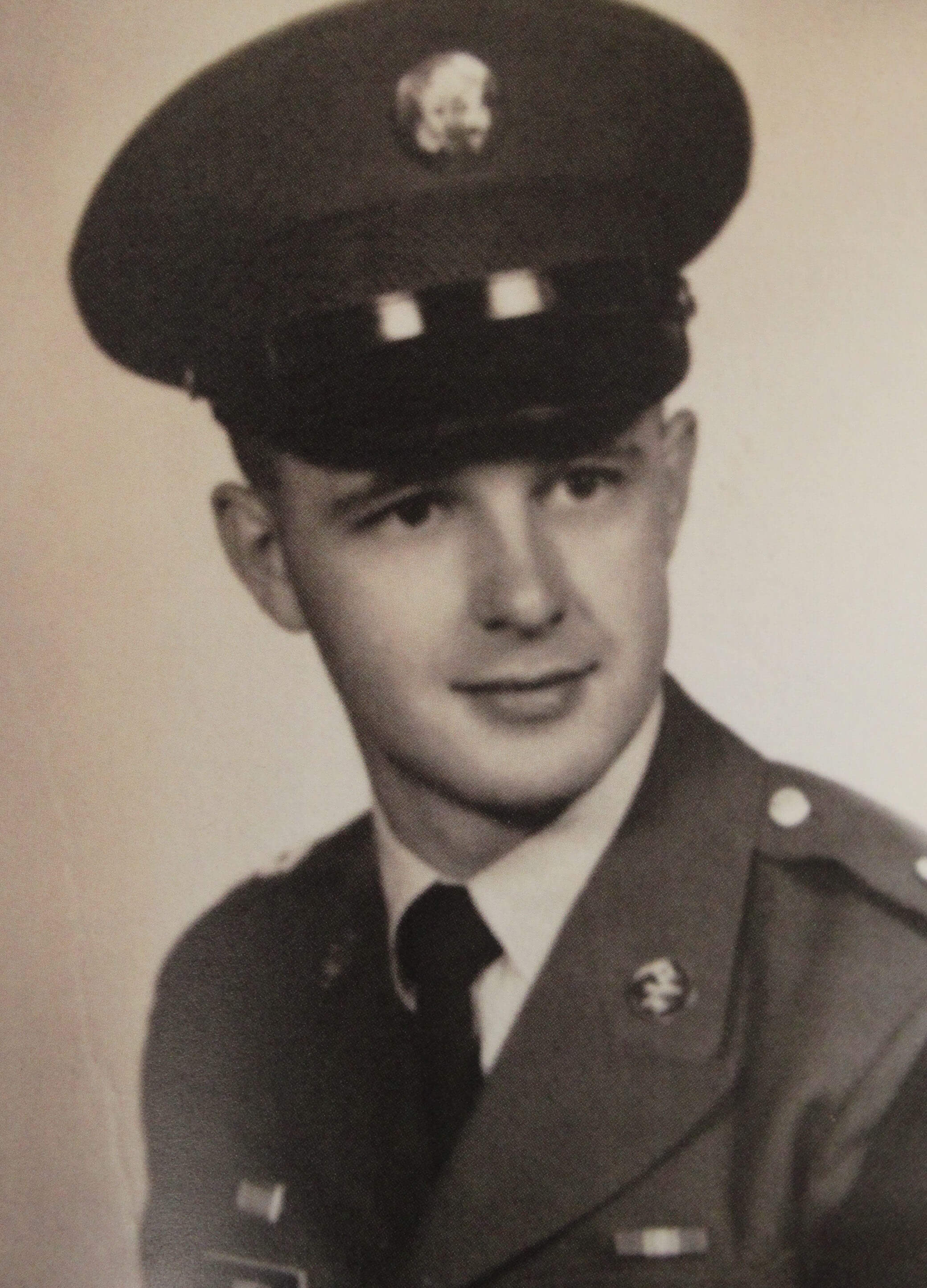 A military portrait of a young man.