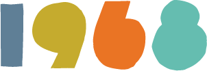 Multi-colored 1968 Minnesota History Center logo.