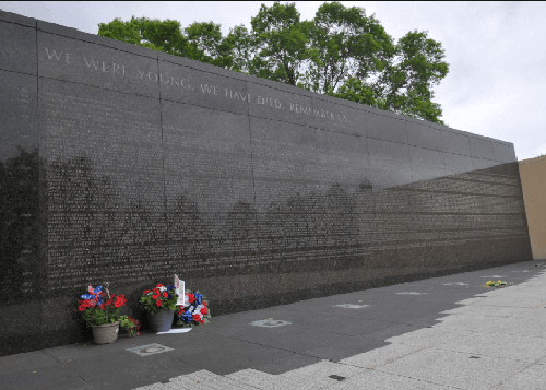 The Vietnam Wall.