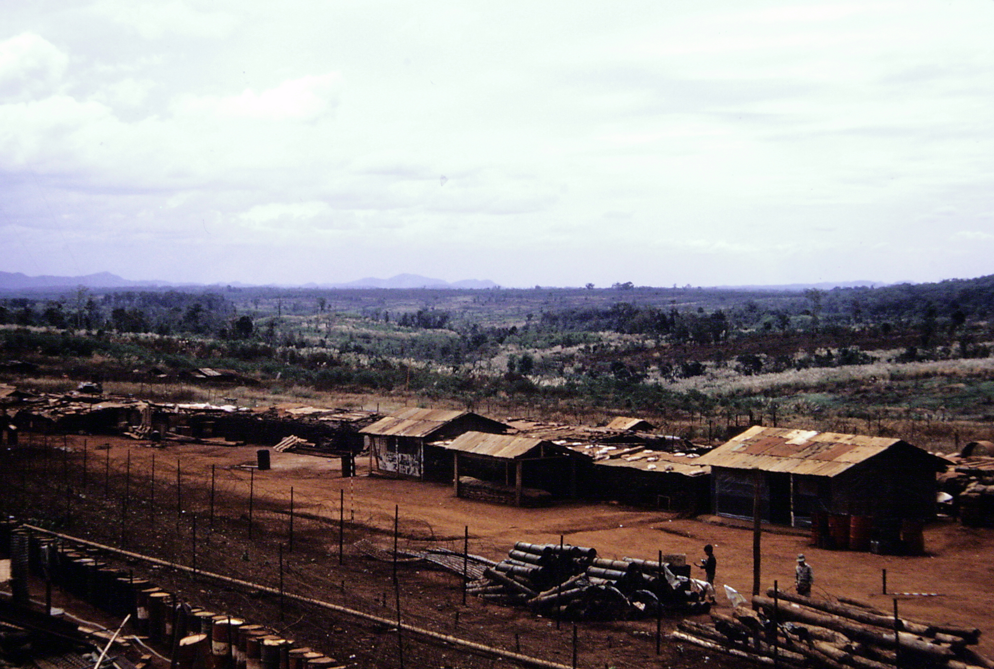 View of military camp.