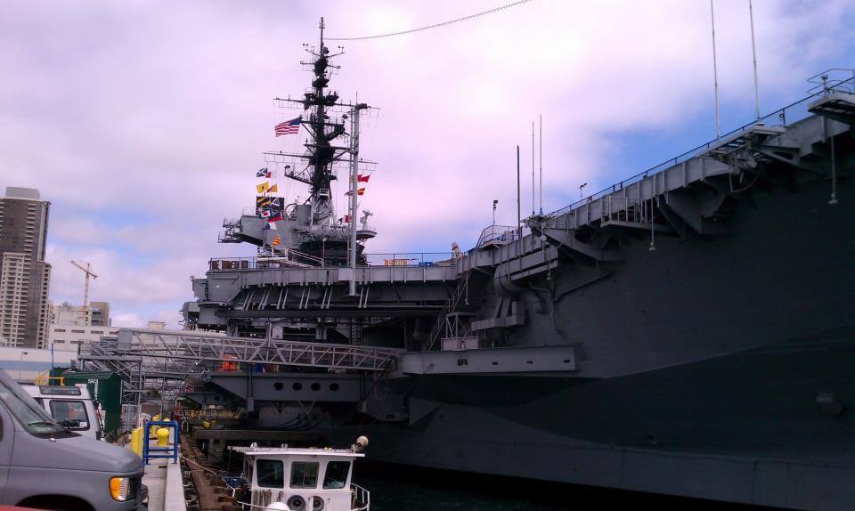 The Midway Carrier ship in San Diego, CA.