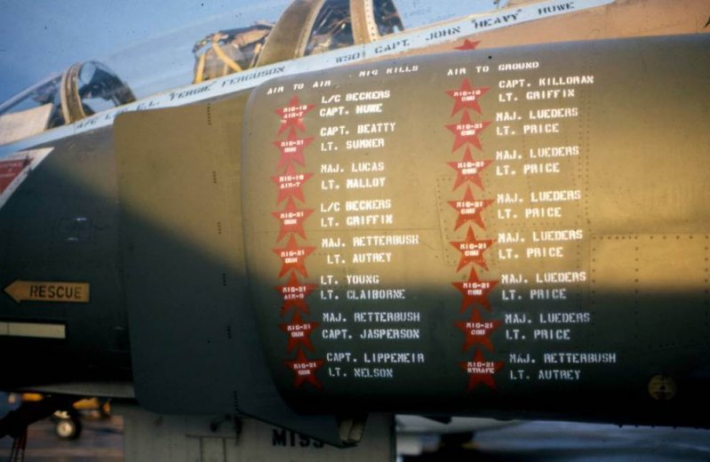 The side of an aircraft with a bunch of names stenciled on it.