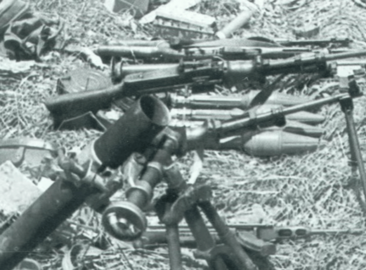 Stock pile of weaponry.