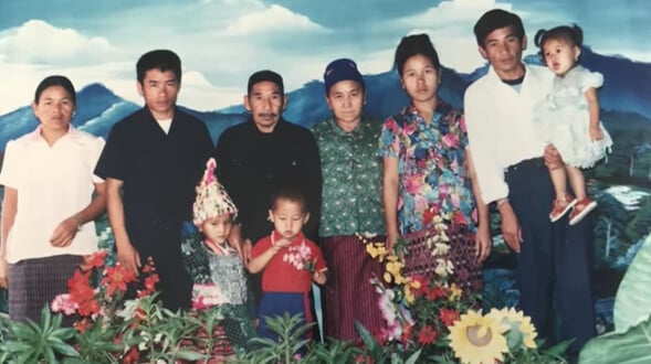 Hmong family portrait.