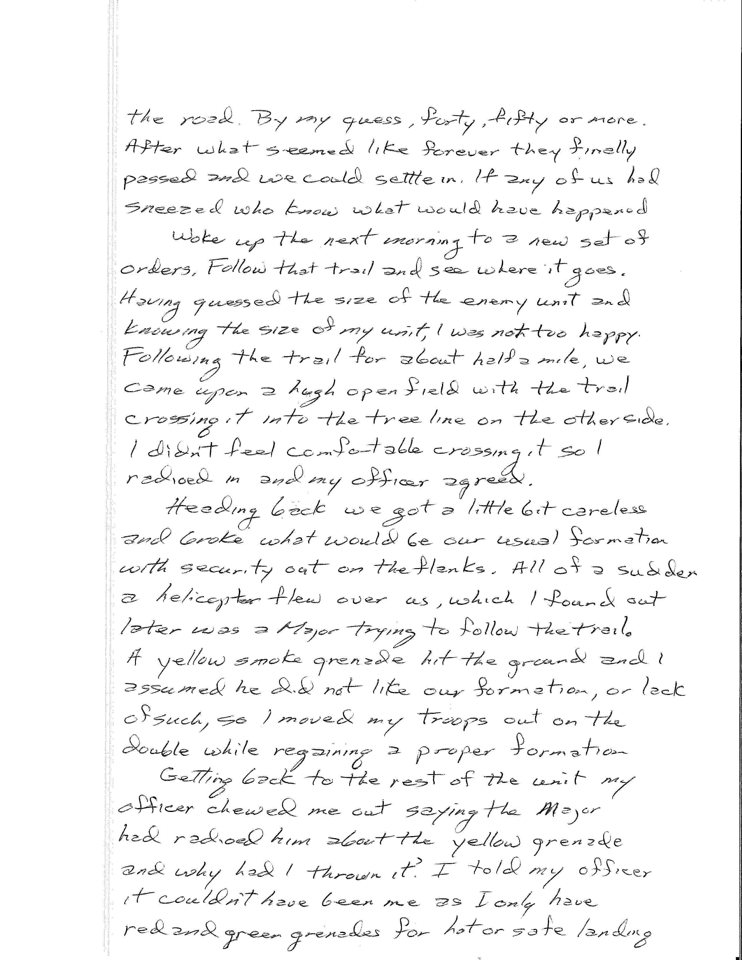 Handwritten story