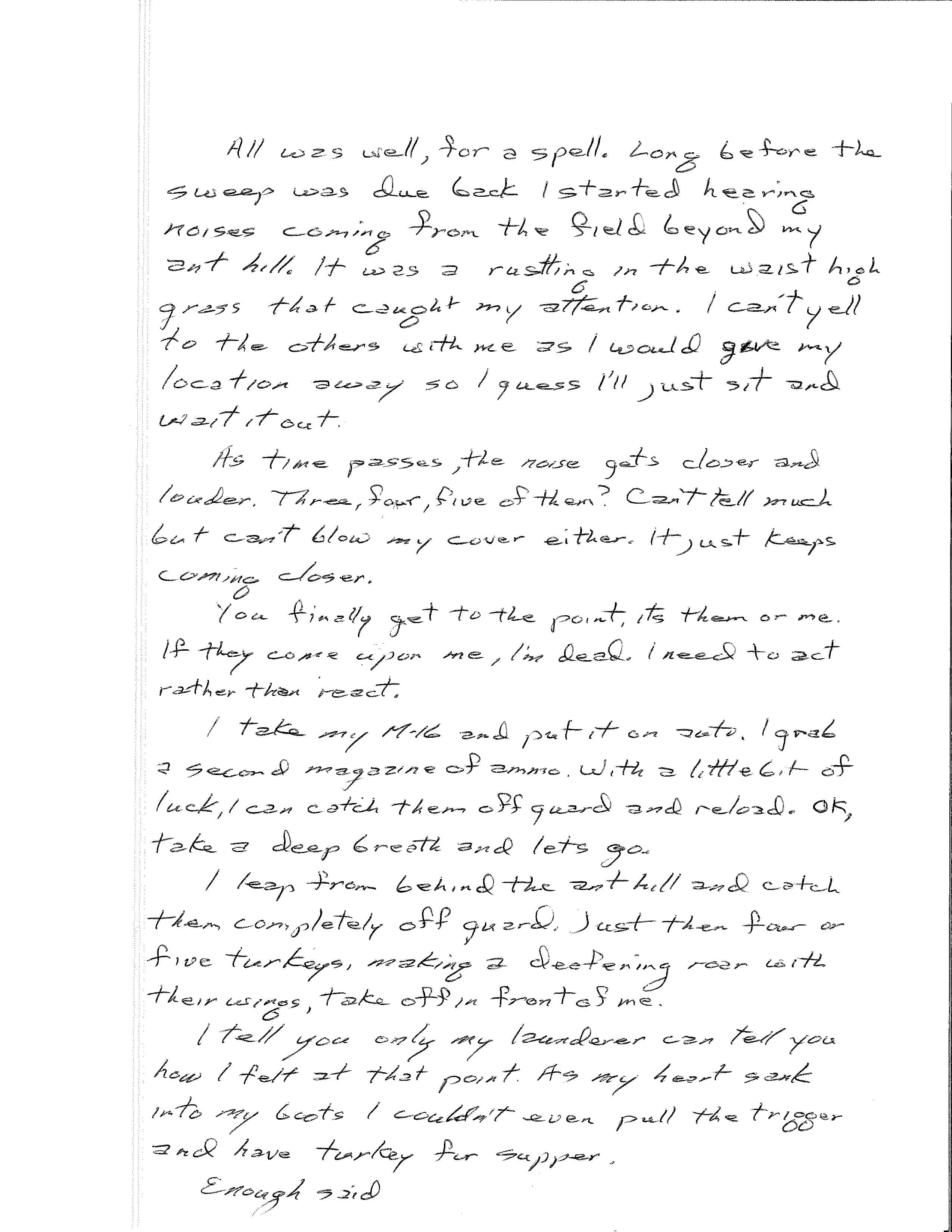 Handwritten story
