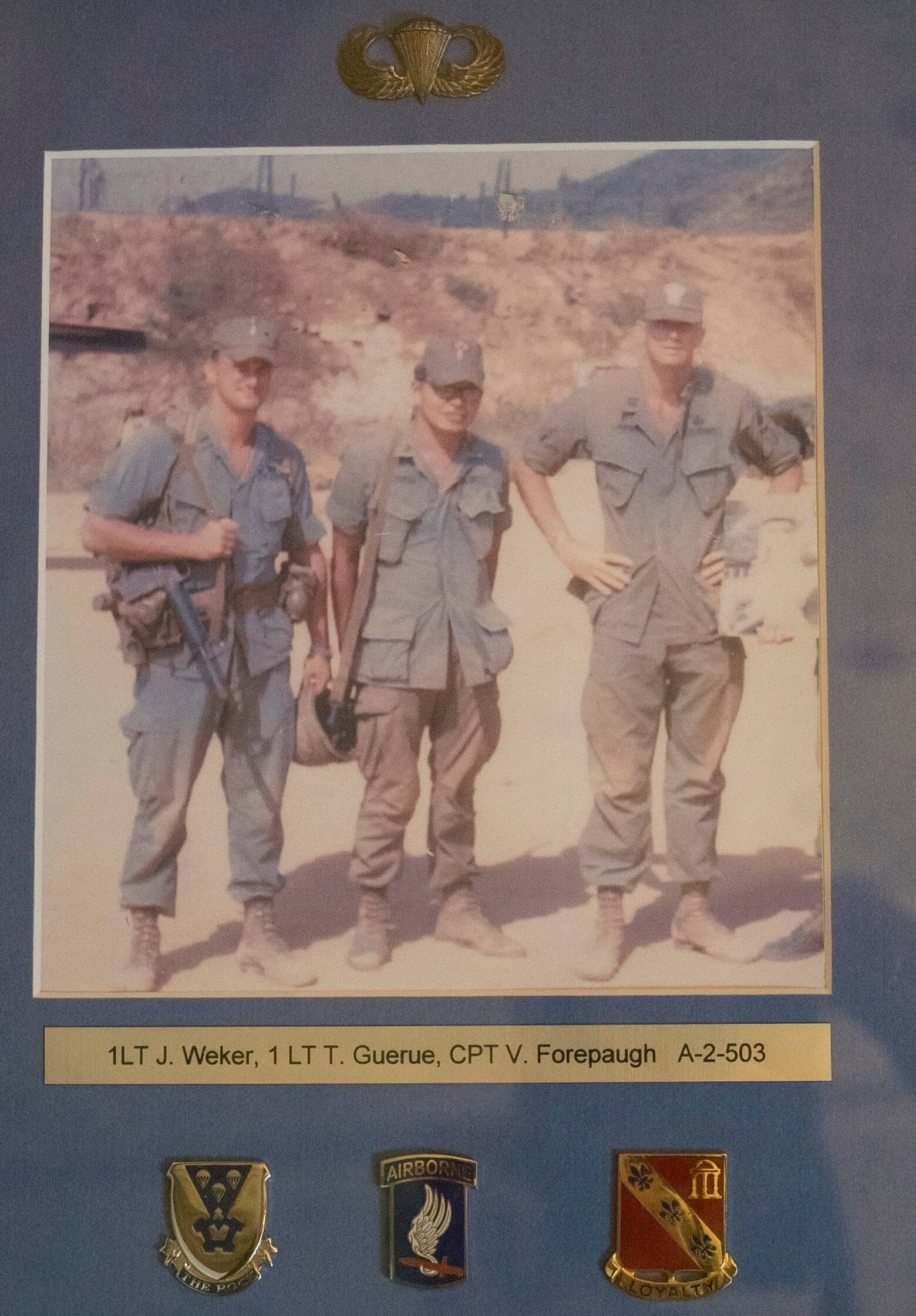 Vietnam War photo of three soldiers