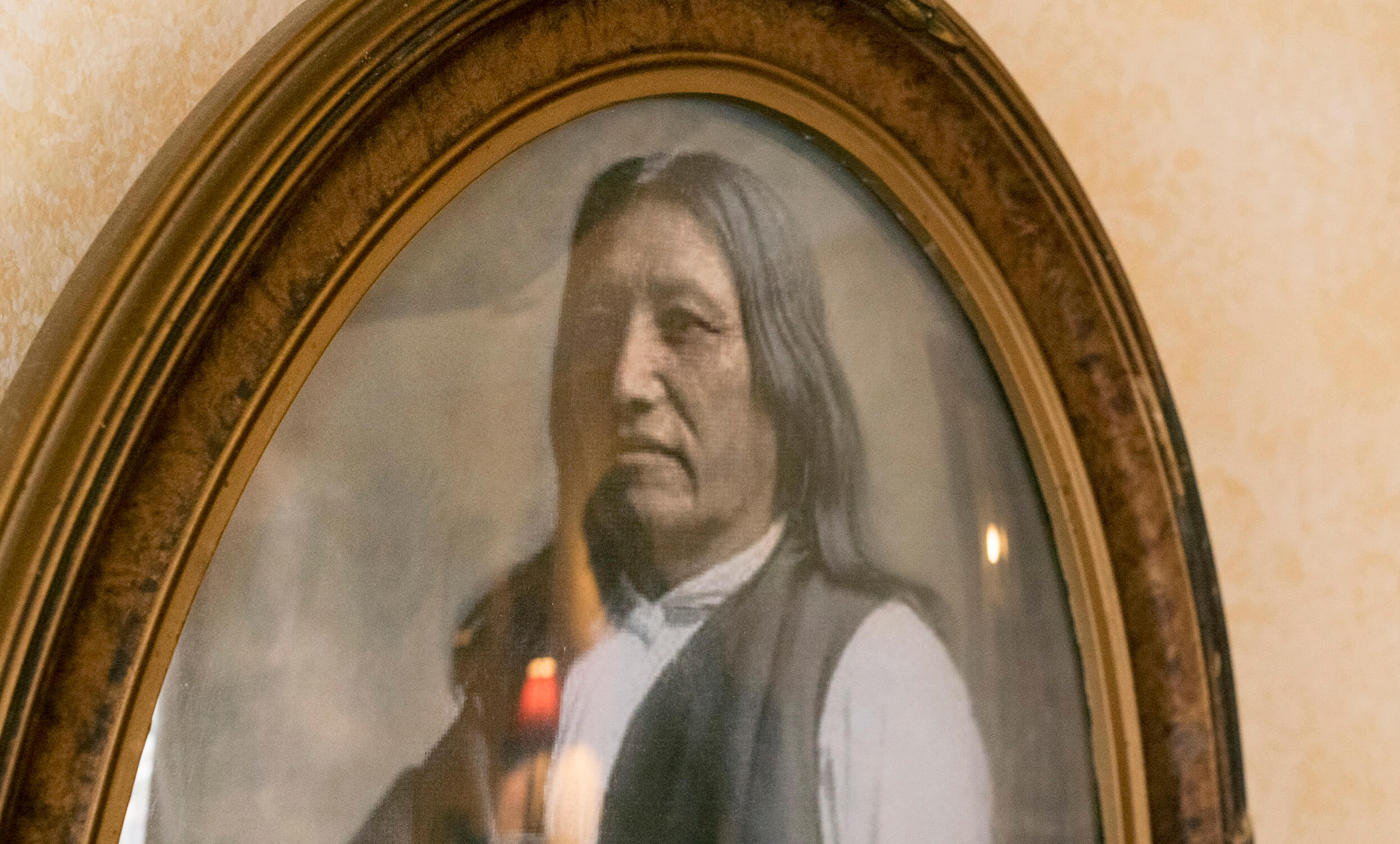 Archival photo of Native American man