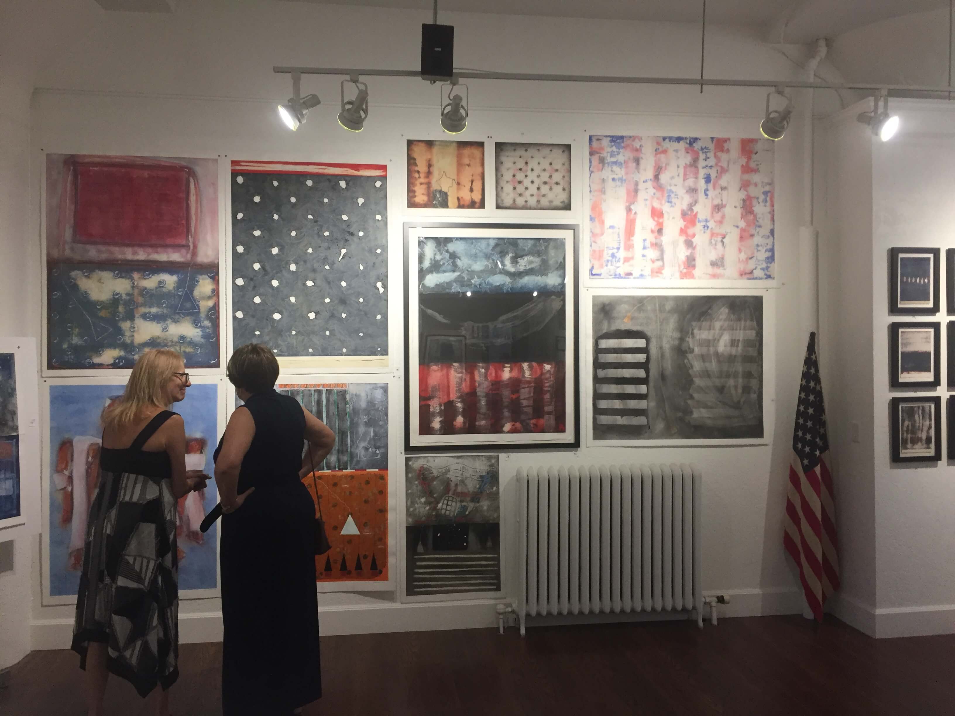 Exhibit if American Flag artwork